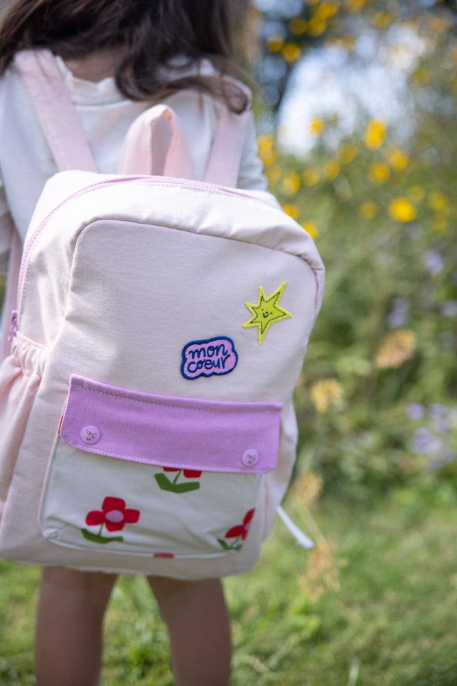 Mon Coeur - Recycled Materials Flower Backpack