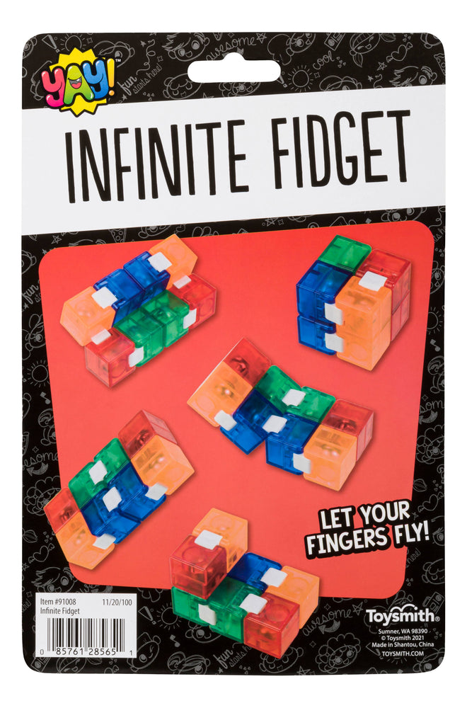 Toysmith - Yay! Infinite Fidget Toy, Endless Shapes