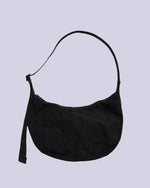 BAGGU - Medium Nylon Crescent Bag Black