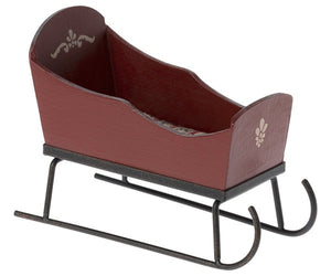 Maileg - Sleigh, Mouse – Red